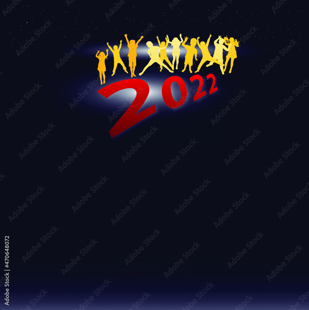 Obraz premium 2022, background, boys, brown, card, cartoon, celebrate, celebration, cheerful, children, christmas, collection, craft, cute, decor, decoration, decorative, element, face, festive, fun, gift, girls, g