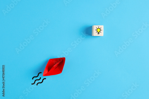 Εκτύπωση καμβά To chase or discover an idea and innovation in business