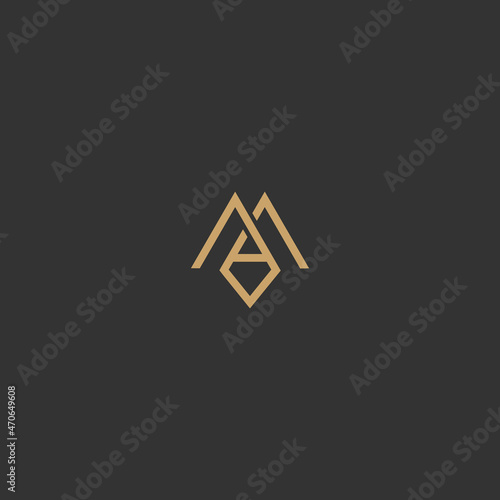 Illustration vector graphic template of letter A logo