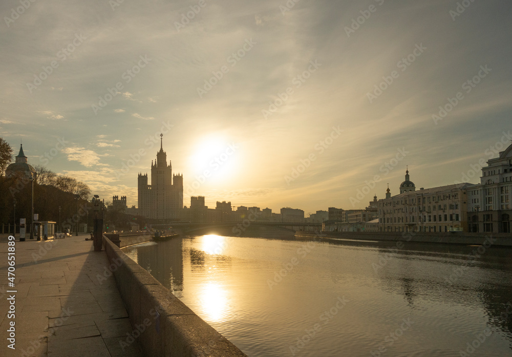 Sunrise over the Moskva River