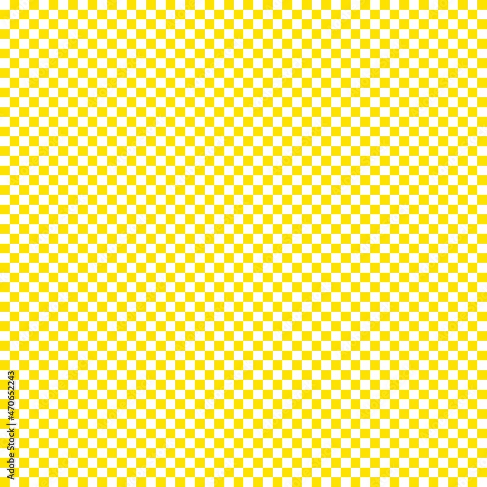 Checkerboard with very small squares. Yellow and White colors of checkerboard. Chessboard, checkerboard texture. Squares pattern. Background. Checkerboard with very small squares. Yellow and White colors of checkerboard. Chessboard, checkerboard texture. Squares pattern. Background.