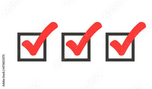 Triple check image. Clipart image