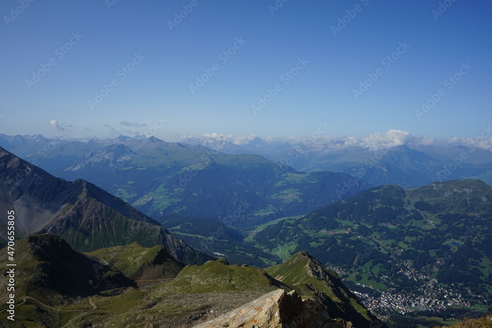 Fototapeta premium view from the top of the mountain