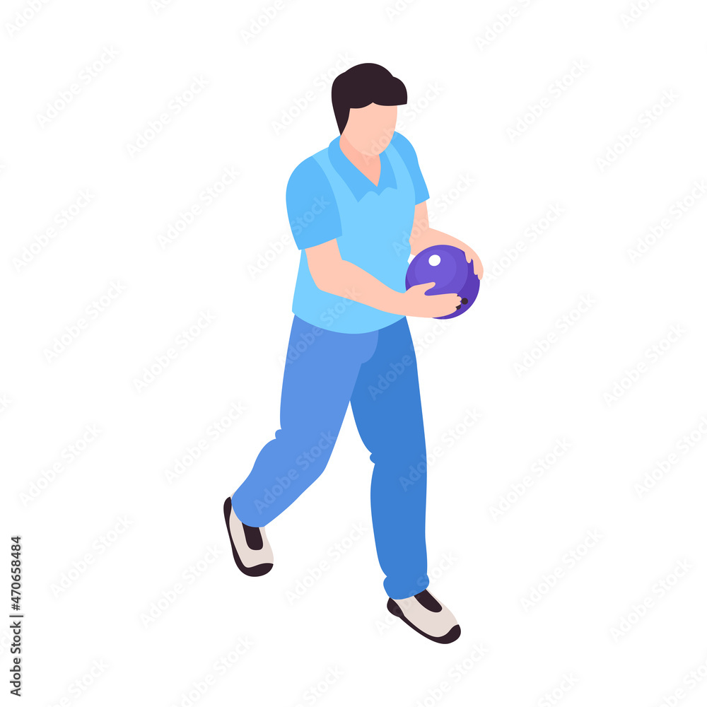 Man With Ball Composition