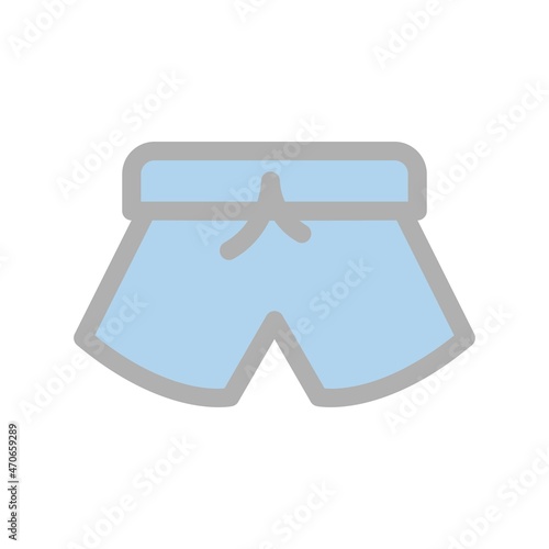 Trouser Line Filled Light Vector Icon Design
