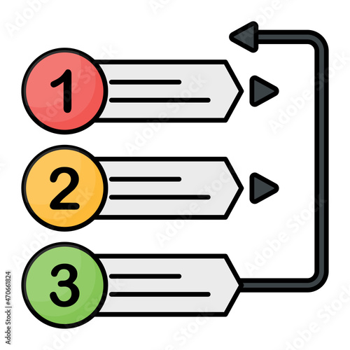 Integrated development environment Concept, Debug Falg Mode Vector Color Icon Design, Software and web development symbol on white background, Computer Programming and Coding stock illustration