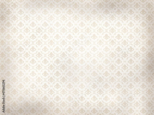 Antique retro tapestry pattern, floral ornament for background wallpaper