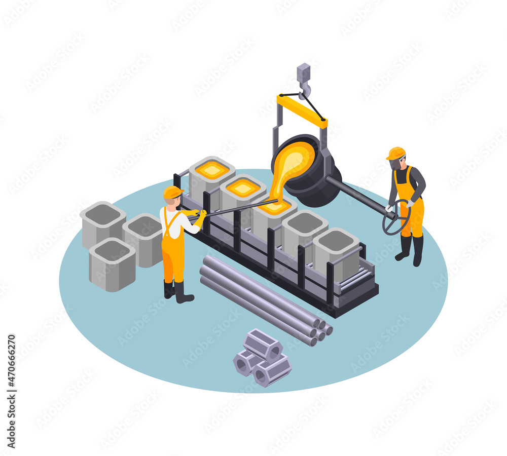 Isometric Metalworking Industry Composition Isometric Metalworking Industry Composition