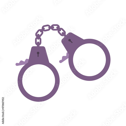 Flat Handcuffs Prison Composition