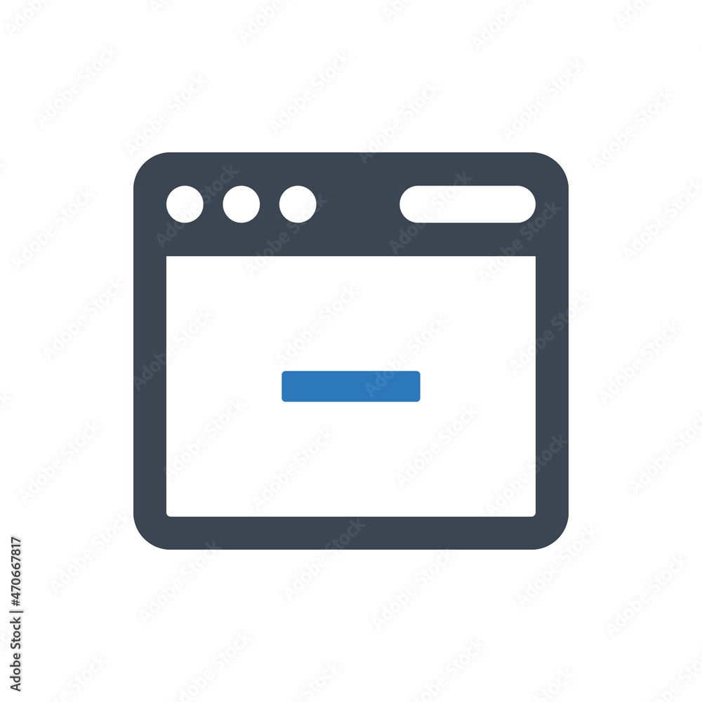 Browser remove page icon Browser remove page icon