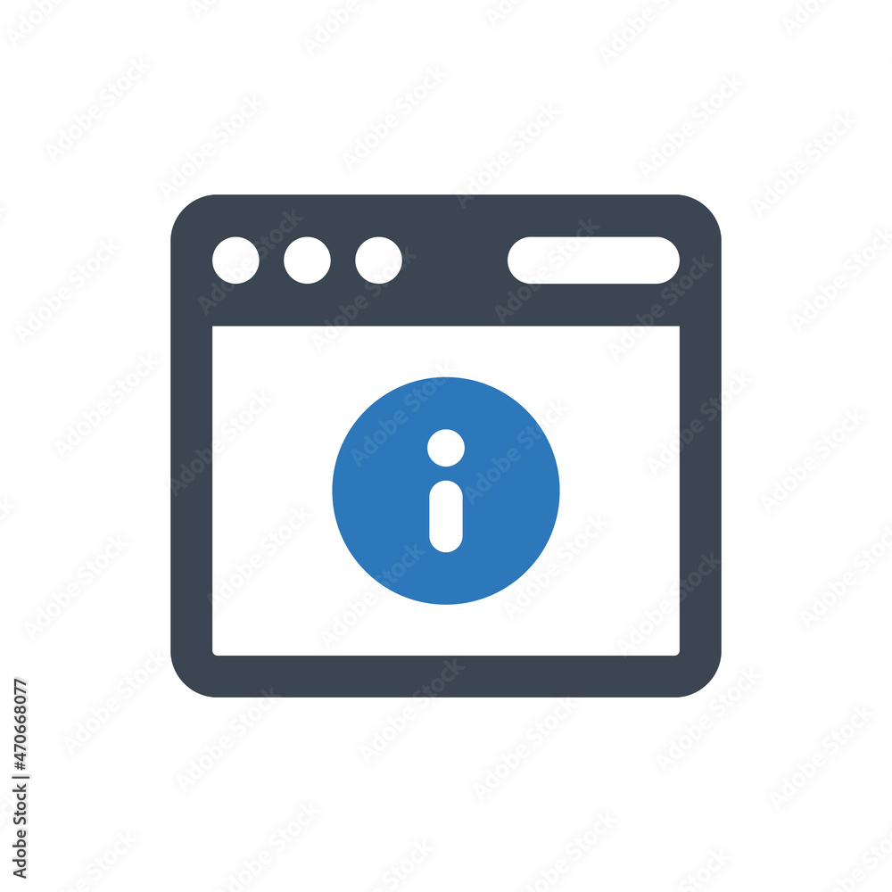 Browser information page icon Browser information page icon