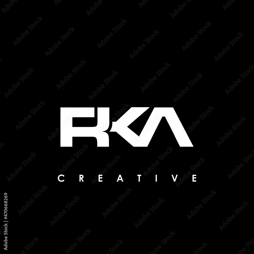 RKA Letter Initial Logo Design Template Vector Illustration RKA Letter Initial Logo Design Template Vector Illustration