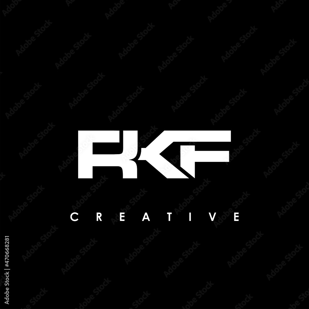 RKF Letter Initial Logo Design Template Vector Illustration RKF Letter Initial Logo Design Template Vector Illustration