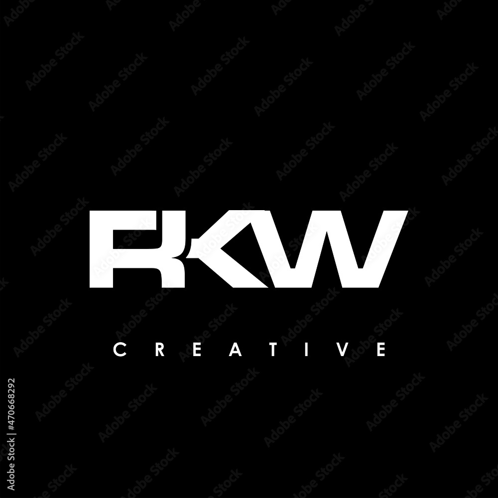 RKW Letter Initial Logo Design Template Vector Illustration