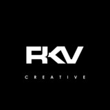 RKV Letter Initial Logo Design Template Vector Illustration