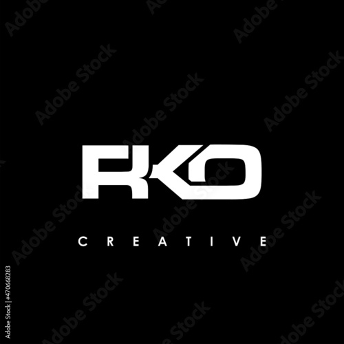 RKO Letter Initial Logo Design Template Vector Illustration