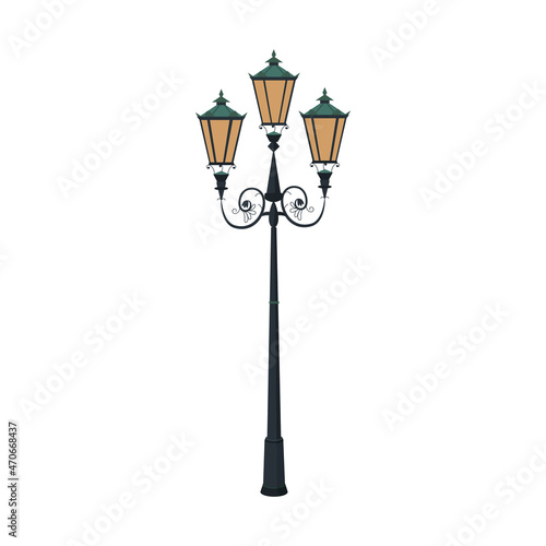 Vintage Lamp Post Composition