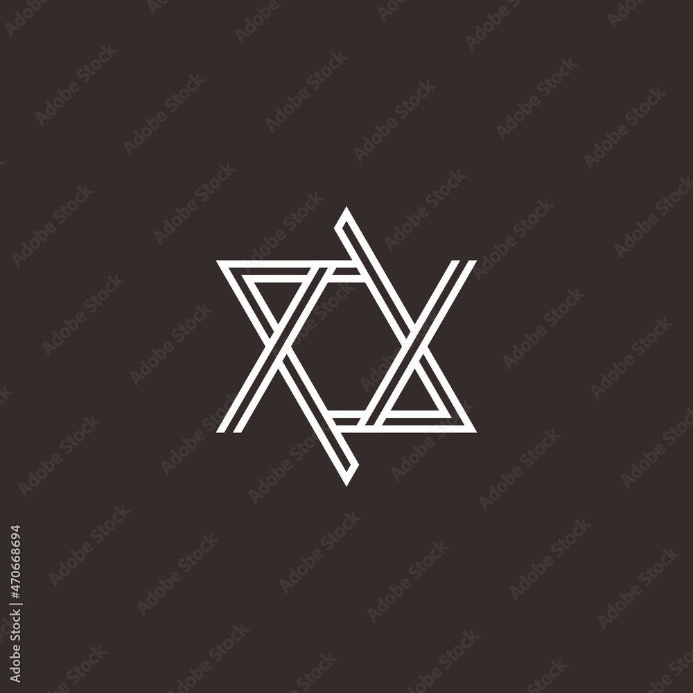 Modern hexagon letter a logo design vector Modern hexagon letter a logo design vector