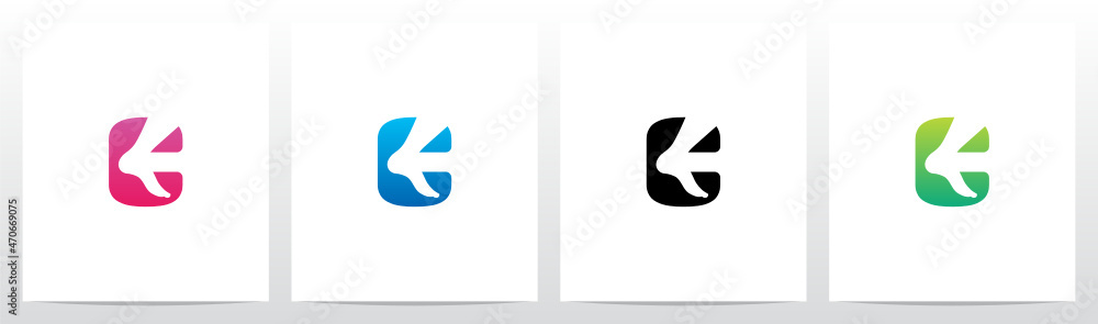 Foot Ankle On Letter Logo Design C Foot Ankle On Letter Logo Design C