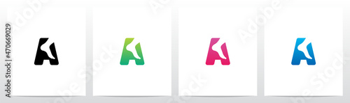 Foot Ankle On Letter Logo Design A