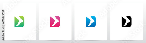 Foot Ankle On Letter Logo Design D