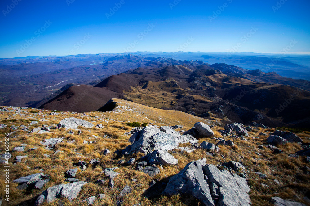 Path to Sveto brdo mountain, landscape