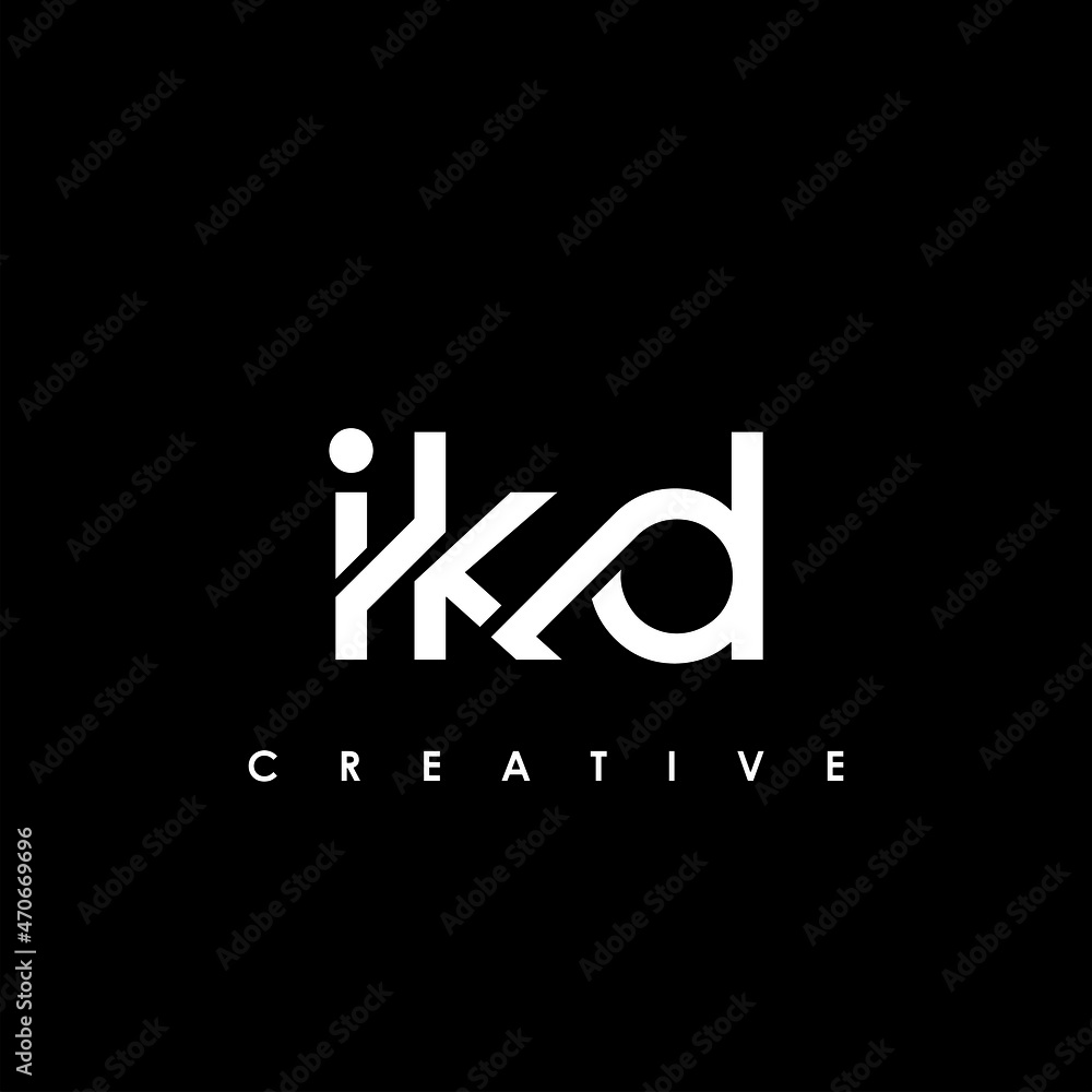 IKD Letter Initial Logo Design Template Vector Illustration