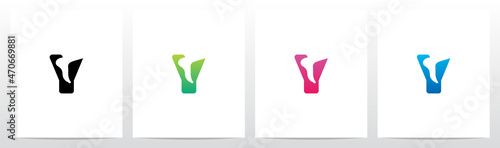 Foot Ankle On Letter Logo Design Y