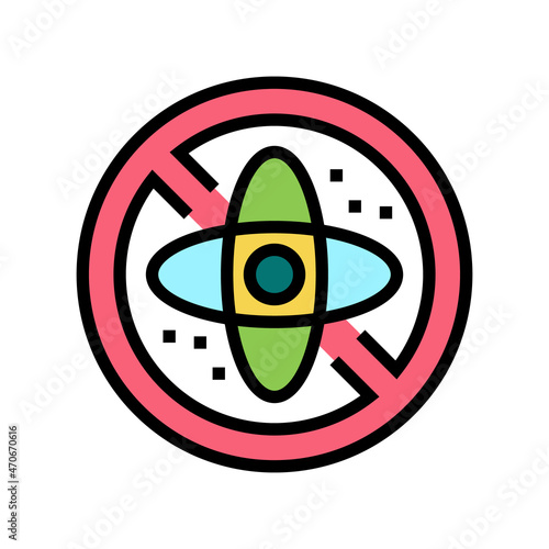 sulfate free cosmetic color icon vector. sulfate free cosmetic sign. isolated symbol illustration