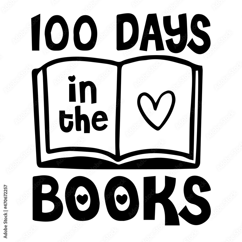 100 days in the books logo inspirational quotes typography lettering design 100 days in the books logo inspirational quotes typography lettering design