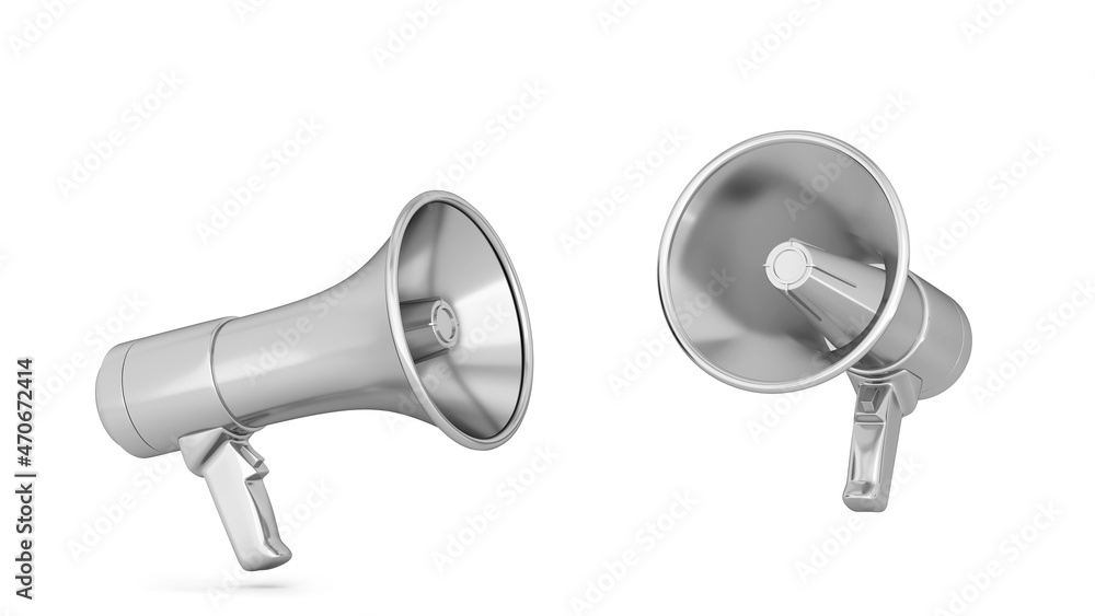 Megaphone, loudspeaker for public anouncement Megaphone, loudspeaker for public anouncement