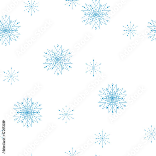Cute Scandinavian Winter hand drawn seamless patterns set for your decoration