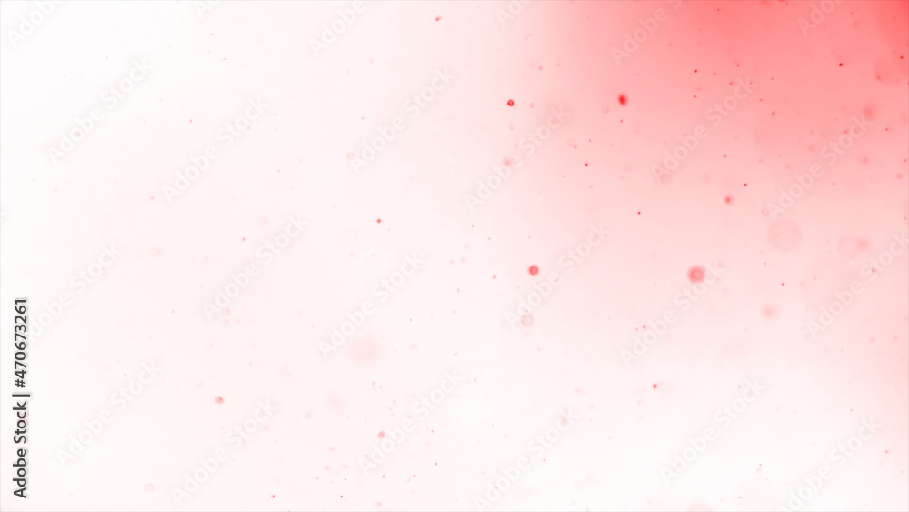 Floating pink Particles in white Background