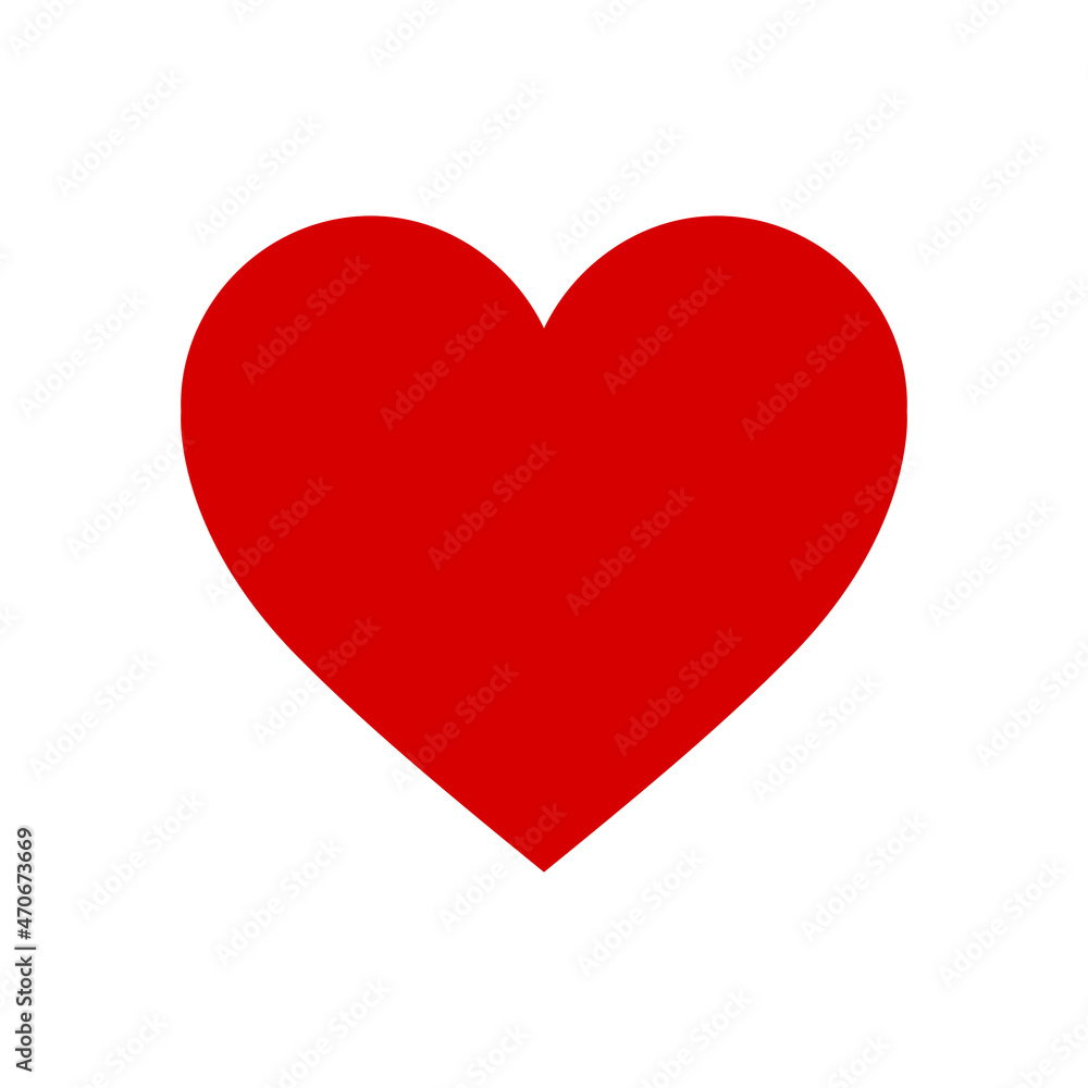 Red Heart Isolated Vector Illustration Red Heart Isolated Vector Illustration