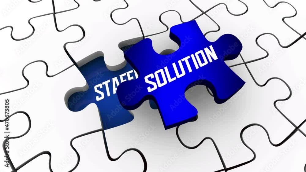 Staffing Solution Puzzle Solved Hire New Employees Jobs Open Positions Workers 3d Animation Staffing Solution Puzzle Solved Hire New Employees Jobs Open Positions Workers 3d Animation