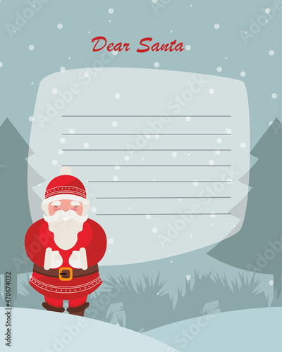christmas letter with santa