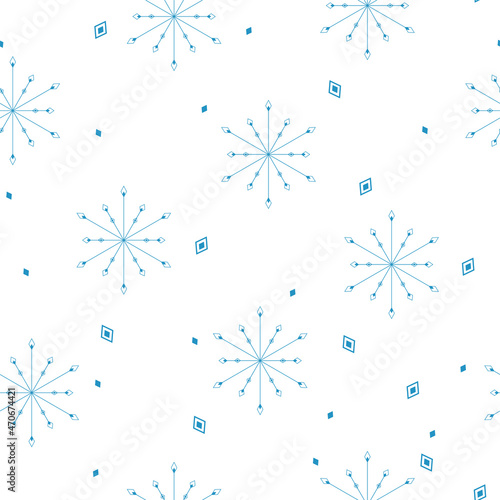 Cute Scandinavian Winter hand drawn seamless patterns set for your decoration, vector illustration