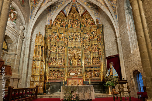 Altarpice of the Interior of the Sanctuary of Our Lady of the Encina photo