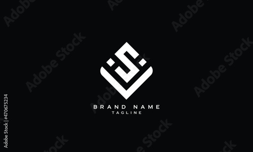 SV, VS, ISIV, VISI, IV, VI, Abstract initial monogram letter alphabet logo design