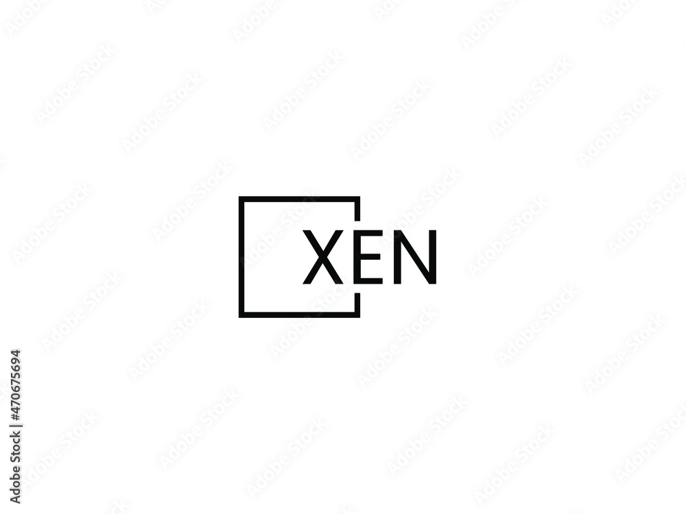 Obraz premium XEN letter initial logo design vector illustration