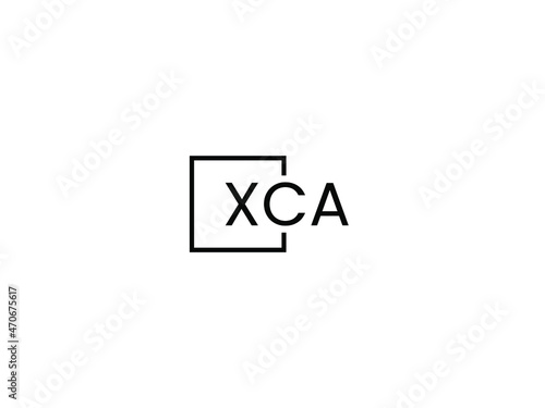 XCA letter initial logo design vector illustration
