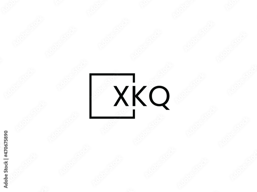 XKQ letter initial logo design vector illustration XKQ letter initial logo design vector illustration