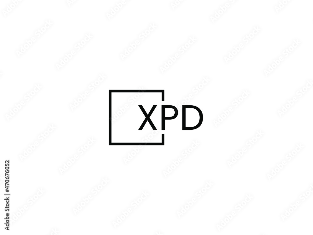 XPD letter initial logo design vector illustration XPD letter initial logo design vector illustration