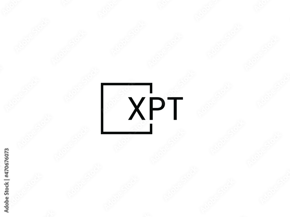 XPT letter initial logo design vector illustration XPT letter initial logo design vector illustration