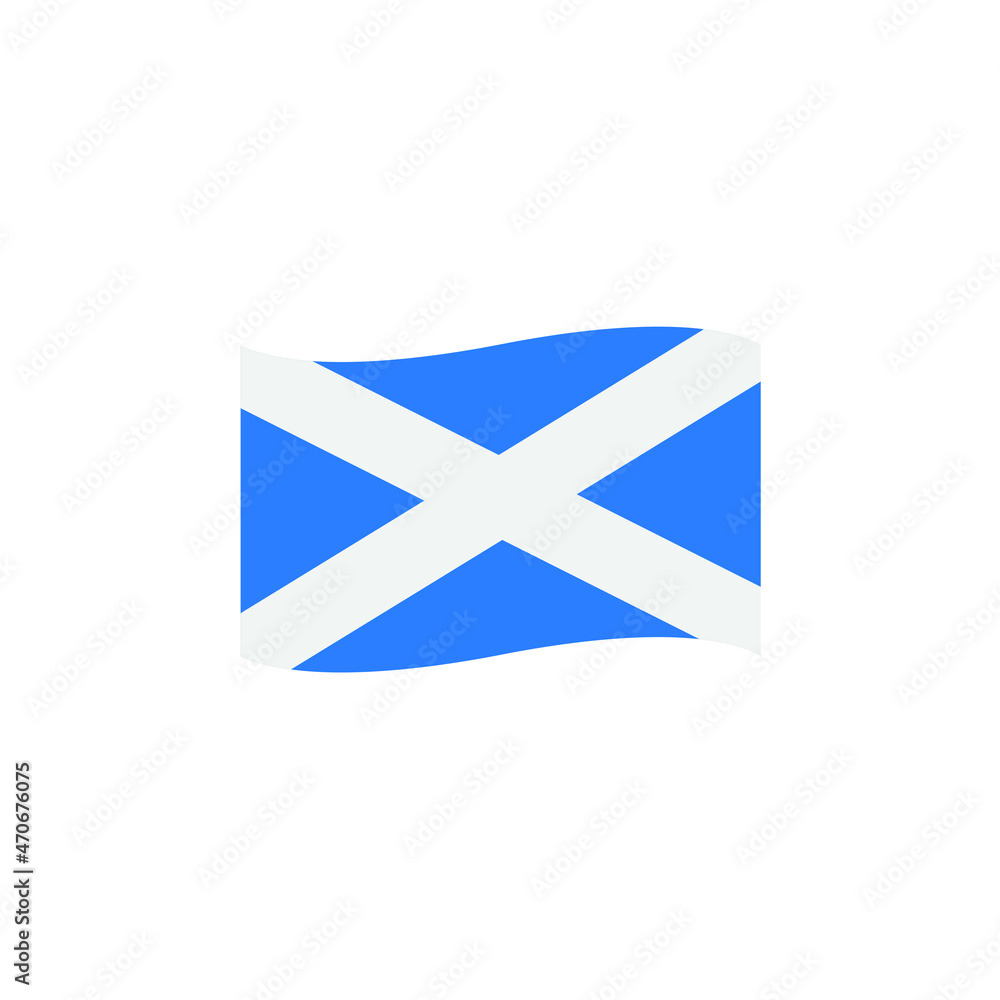 The flag for Scotland emoji vector The flag for Scotland emoji vector
