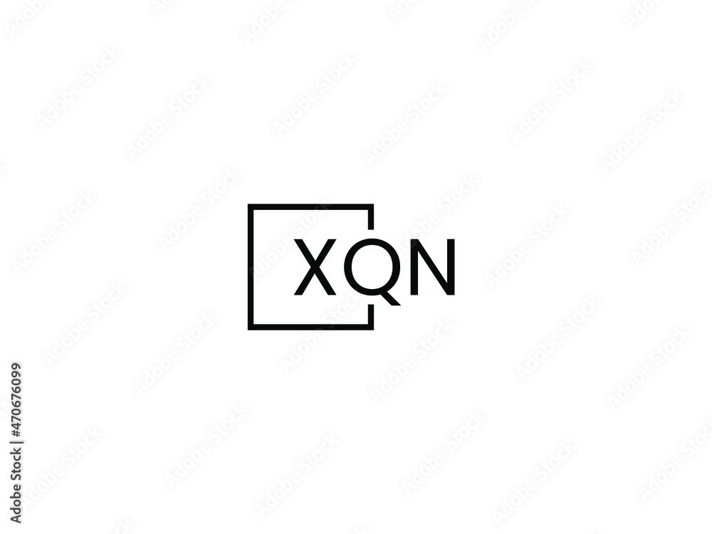XQN letter initial logo design vector illustration XQN letter initial logo design vector illustration
