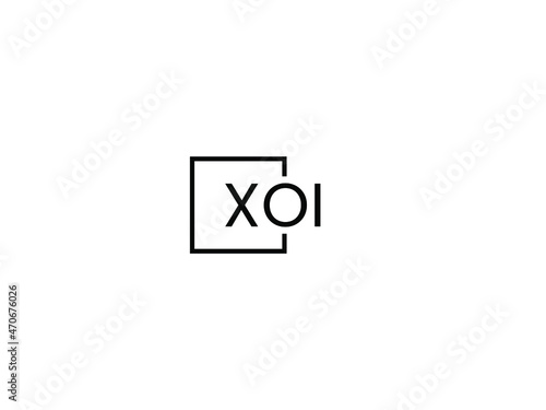 XOI letter initial logo design vector illustration