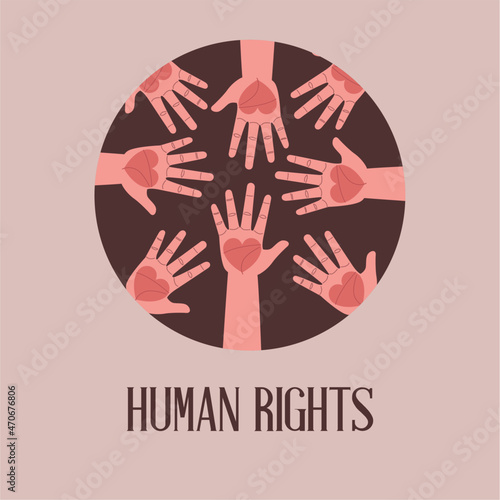 human rights activists hands