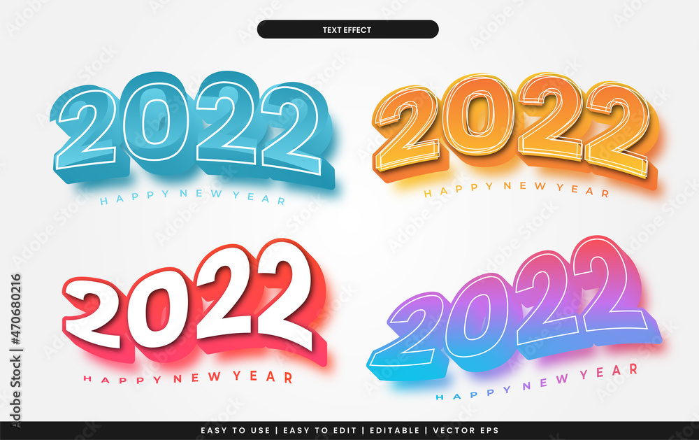2022 collection of editable text effects 2022 collection of editable text effects