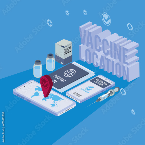 vaccine location lettering